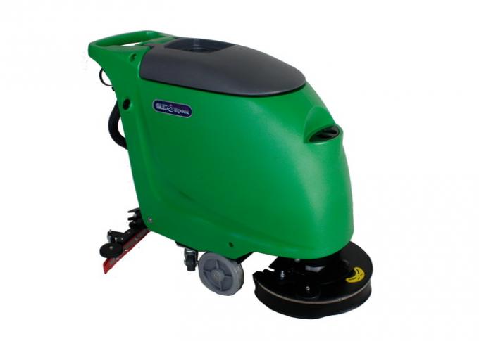 Silent Auto Floor Scrubbing Machines , Green Ceramic Floor Cleaner Machine 0