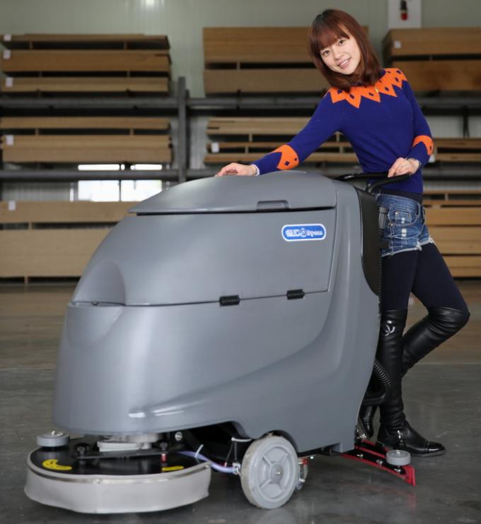Wet And Dry Battery Powered Floor Scrubber For Supermarket / Government 1