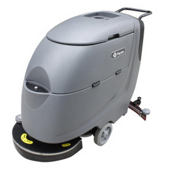 Noiseless Battery Operated Floor Scrubber , Concrete Floor Cleaner Machine