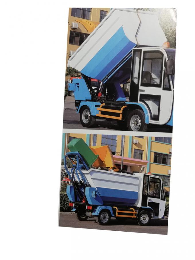 Four Wheeler Electric Garbage Truck / Large Capacity Electric Waste Trucks 0