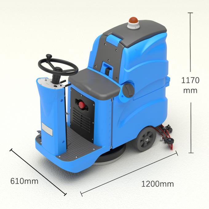 D7 Compact Ride On Floor Scrubber Dryer With Large Water Tank And Long Battery Life 1
