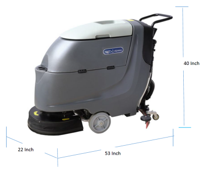 FS20W Water Proof Battery Floor Scrubber Drier Machine For Fast Cleaning , Low Energy Design 1