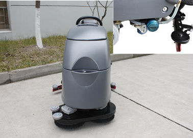 Two Brushes Commercial Floor Cleaning Machines With Solution Level Checking Hose