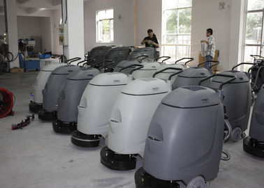 Electronic Walk Behind Automatic Scrubber Floor Machine With 17 Inch Single Brush