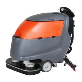 Walk Behind Two Brushes Commercial Hard Floor Cleaner Machine High Efficiency