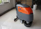 Low Noise Cleaning Width Battery Powered Floor Scrubber Not  For Soft Carpet