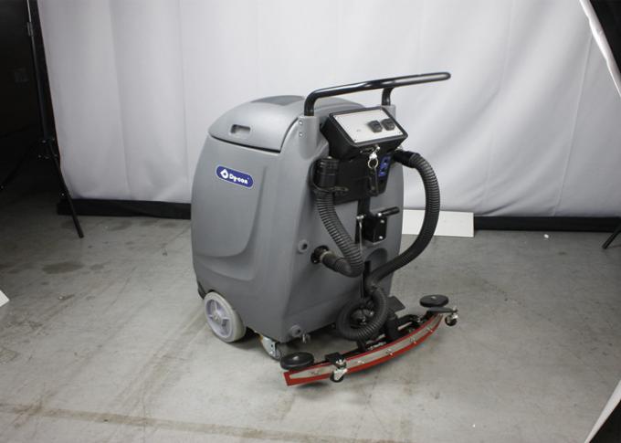 Commercial Compact Nimble Floor Scrubber Machine Hand Push With Current Lead 0
