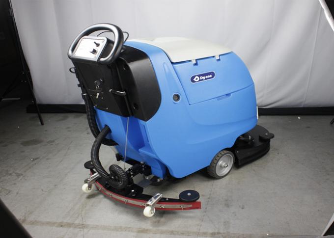 One Key Control Compact Automatic Scrubber Floor Machine Ametek Vacuum Motor 0