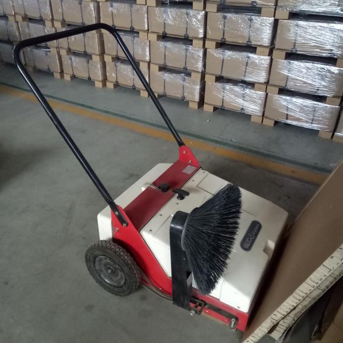 Electric Industrial Manual Push Vacuum Floor Sweeper For Coarse