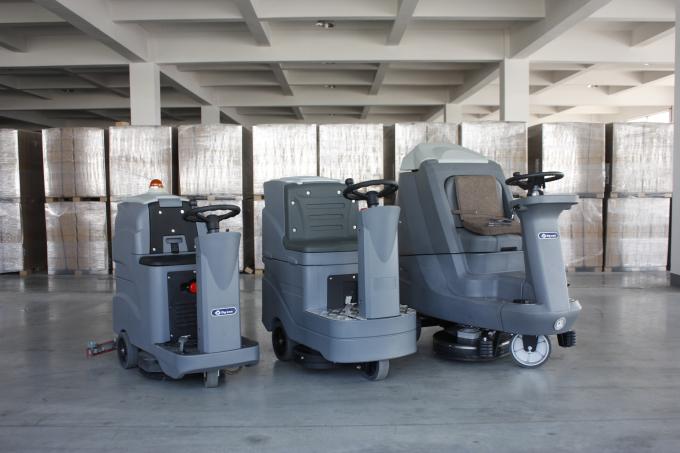Double Brush Ride On Hard Floor Cleaning Machines Touch Screen Button Operation 0