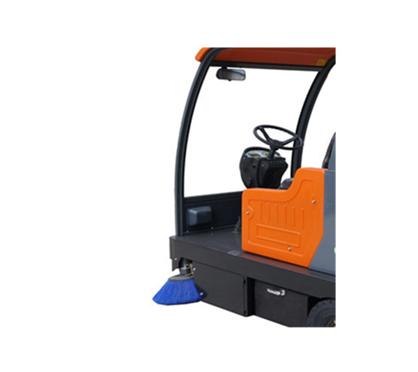 Auto Rotary Double Brushes Ride On Floor Sweeper For Industrial Workshop 0