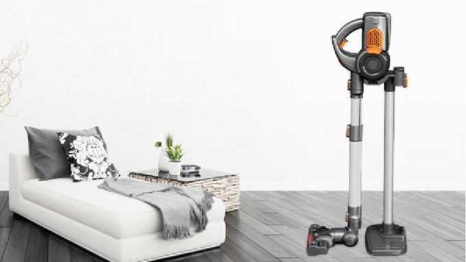 Multi Functional Orange Handheld Vacuum Cleaner With Acarus Killing Brush 1