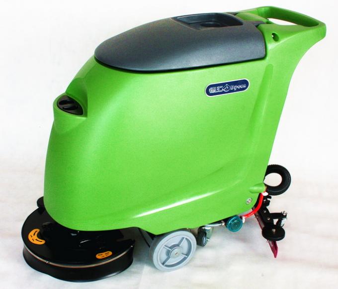 One Brush Walk Behind Industrial Floor Cleaning Machines 550W Brush Motor And Battery 0