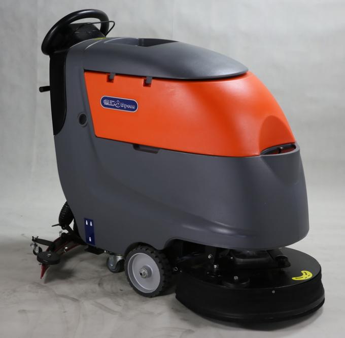 Customized Walk Behind Scrubber Sweeper / Industrial Floor Mopping Machine 0