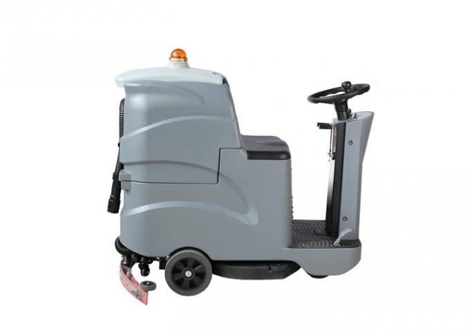 Eco Friendly Ride On Floor Scrubber Dryer Squeegee Lifting Manual Operation 0