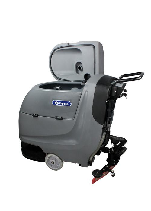 Modular Battery Powered Floor Sweeper / Gray Epoxy Floor Cleaning Machine