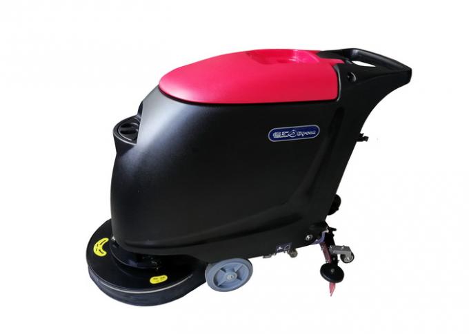 High Efficiency Battery Powered Floor Scrubber PVC Material Corrosion Resistance 0