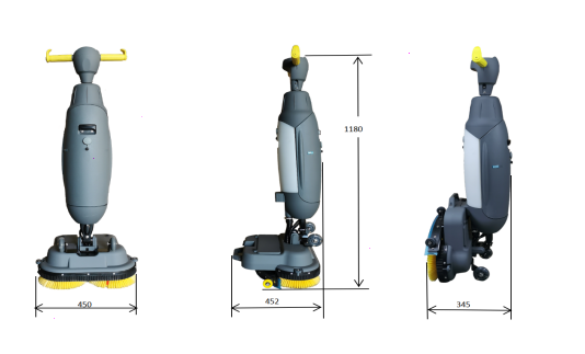 Industrial Lithium Battery Floor Cleaning Scrubber Mfs208n For Small Hard Floor Places 0