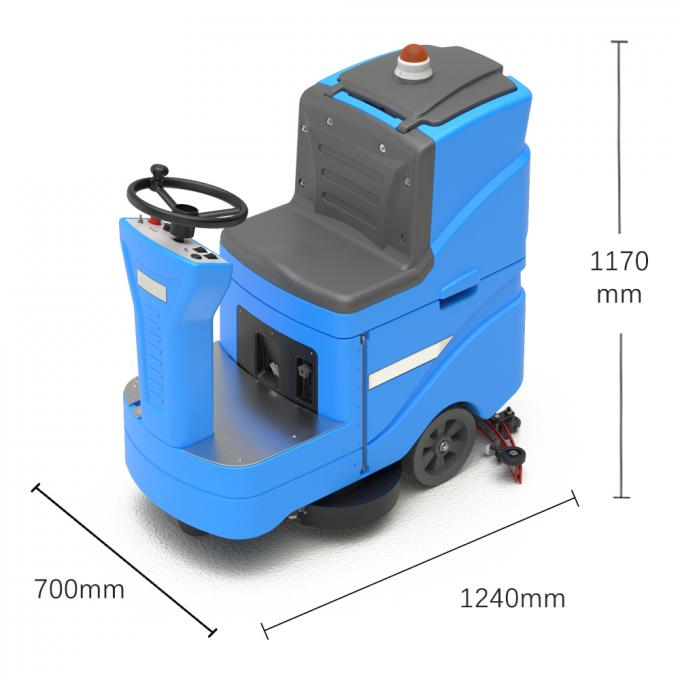 D8 Ride On Floor Scrubber Dryer With Dual Brushes For Cleaning Large Site 1