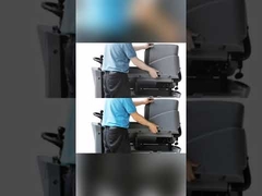 Low Noise Ride On Scrubber Dryer For Warehouses 140L Water Tank