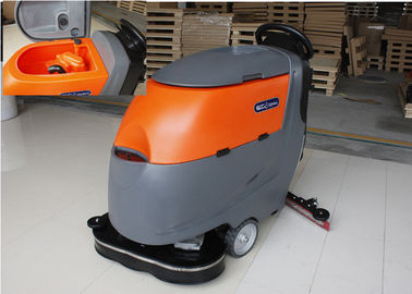 Dual Brushes Industrial Tile Floor Cleaning Machines Ametek Suction Motor