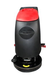 Red Small Battery Powered Floor Scrubber / Tile And Wood Floor Cleaning Machines