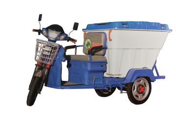 Small Compact  Electric Garbage Tricycle / Flexible Waste Collection Truck