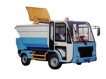 Four Wheeler Electric Garbage Truck / Large Capacity Electric Waste Trucks