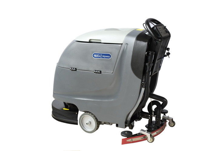 Auto Floor Scrubber Dryer Machine , Walk Behind Floor Sweeper For