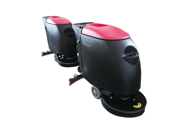 Colored Commercial Walk Behind Floor Sweeper , Fast Hard Floor Mopping Machine