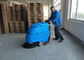 Blue Color Battery Floor Scrubber / Full Automatic Floor Cleaning Equipment
