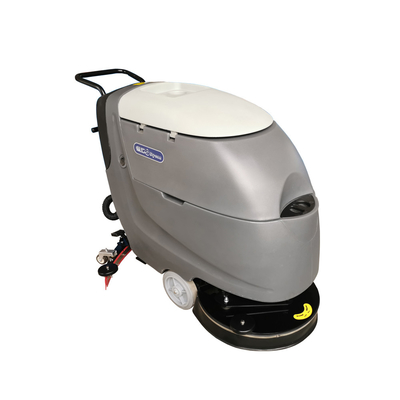 18 Inch Commercial Walk Behind Floor Scrubbers Dycon Grey Color Huge Tank Lower Cleaning Expenses