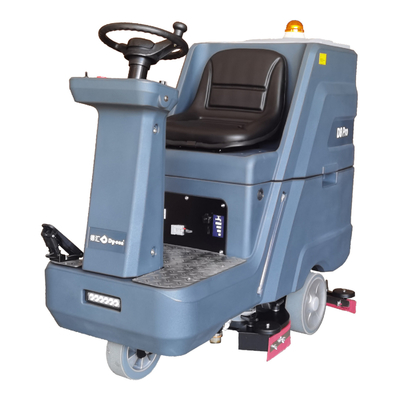 Powerful Large Area Ride On Scrubber 660mm Cleaning Width 10° Gradability Work Efficiency 3800m2/h Vacuum Degree 160mbar