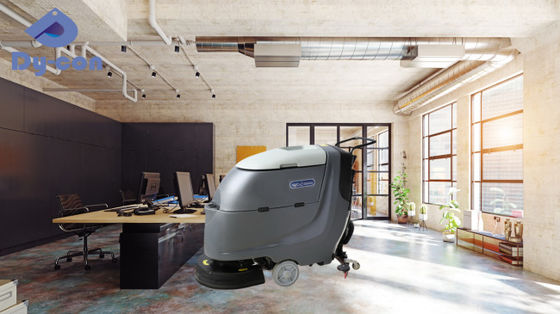 20 In Self-Propelled Walk Behind Floor Scrubber Designed For Office Cleaning