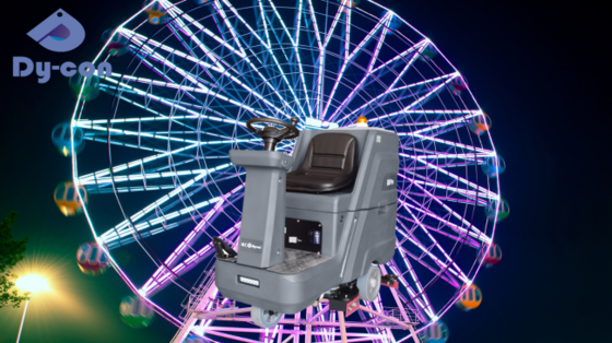 Theme Park Floor Scrubber - 80cm Turn Radius For Ride Areas | Dycon D8 Pro