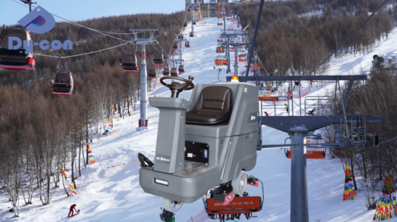 Ski Resort Scrubber - 140L Tank For Snow Melt Cleanup | Battery-Powered